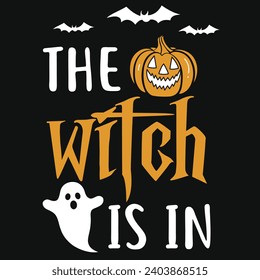 Happy halloween day 31 October boo witches typography or graphics tshirt design 