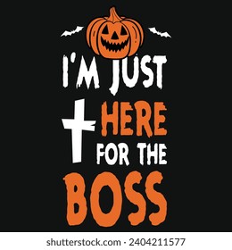 Happy halloween day 31 October boo witches typography or graphics tshirt design 