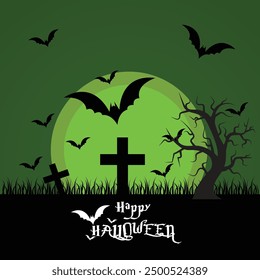 Happy halloween day background, with Pumpkins vector llustration