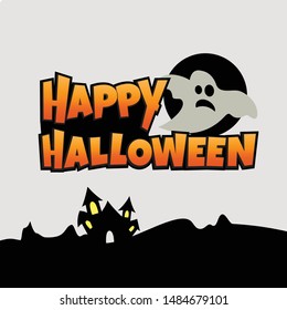 Happy Halloween day, Halloween background Vector
