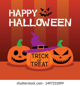 Happy Halloween day, Halloween background, Vector illustration.