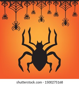 Happy halloween day background ,Vector illustration