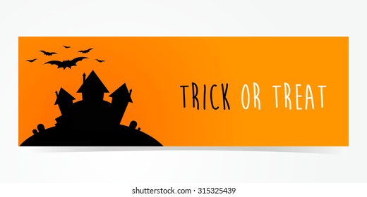 Happy Halloween day banner