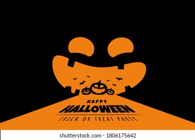 happy halloween day banner design. vector illustration