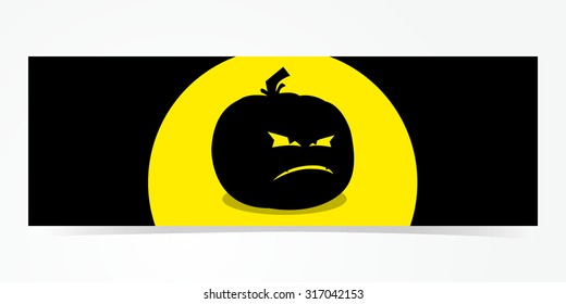 Happy Halloween day Banner, Halloween pumpkin