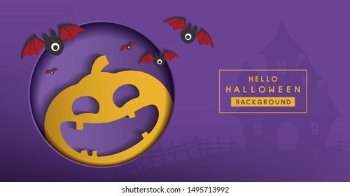 happy halloween day banner vector design 2019