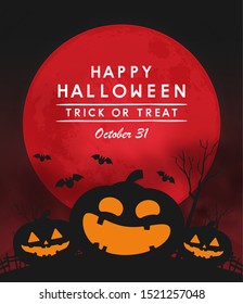 happy halloween day banner vector design  