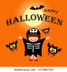 Happy halloween day concept. vector illustration.