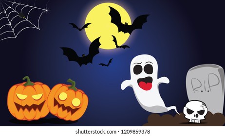 Happy Halloween day Dead people come back to Earth
