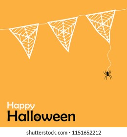 Happy Halloween day design background. Cute cartoon character. Halloween theme Vector holiday can be used as a greeting card, poster, print or banner.