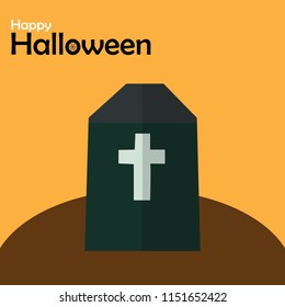 Happy Halloween day design background. Cute cartoon character. Halloween theme Vector holiday, origami card, paper cut card, can be used as a greeting card, poster, print or banner.