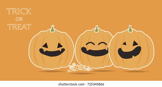 Happy Halloween day design background, Vector illustration on a Halloween theme
