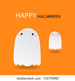 Happy Halloween day design background. Vector illustration on a Halloween theme