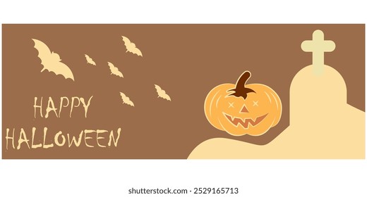 Happy Halloween day element background web icon vector illustration concept