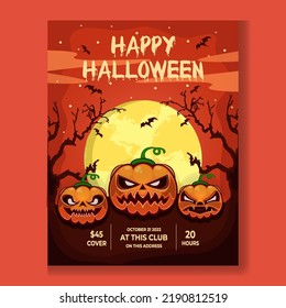Happy Halloween Day Poster Design