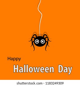 Happy Halloween Day and Spider, Cobweb illustrator background 