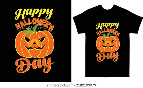Happy halloween day halloween t shirt design for happy halloween day
