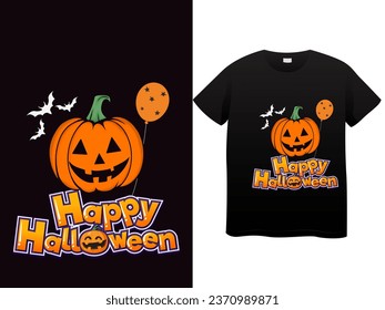 Happy halloween day T-shirt design.