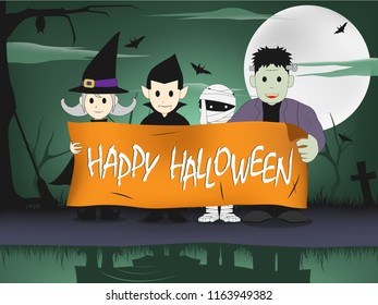 Happy Halloween day vector