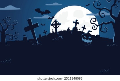 Feliz día de Halloween, fondo de Vector