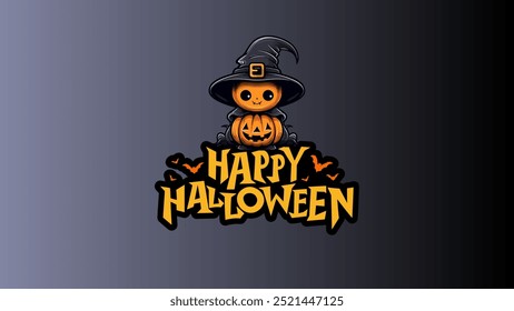 Happy Halloween day vector element wallpaper