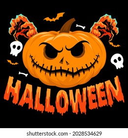 Happy Halloween Day vector  t-shirt design that are perfect for coffee mug, poster, cards, pillow cover, sticker, Canvas design, and Musk design.