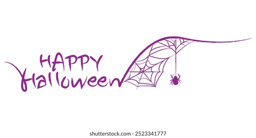 Happy Halloween decorative Calligraphy. Halloween illustration.