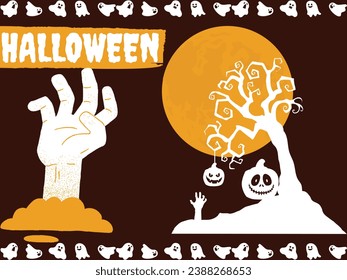 Happy Halloween. Delve into the enchanting world of mystery and magic with our Happy Halloween illustration
