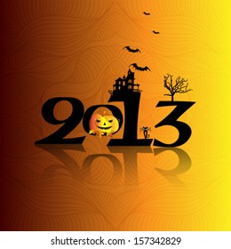 Happy Halloween design background 2013