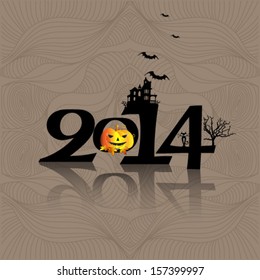 Happy Halloween design background 2014