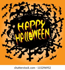 Happy halloween design background.