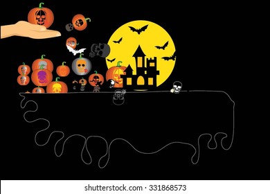 Happy Halloween design and background