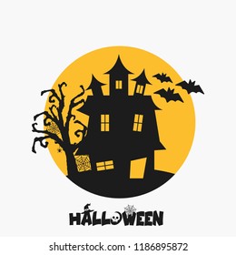 Happy Halloween design background. Vector illustration.