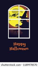 Happy Halloween design background. Vector illustration.