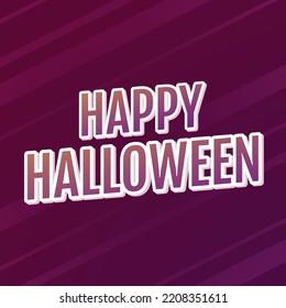 Happy halloween design. background, vector illustration. Happy halloween banner.