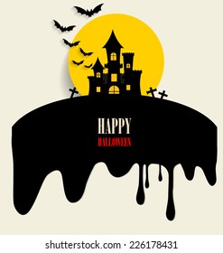 Happy Halloween design background. Vector illustration.