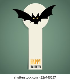 Happy Halloween design background. Vector illustration.