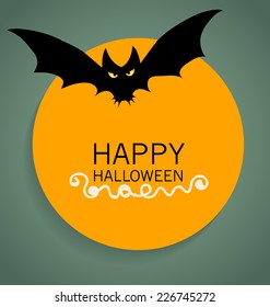 Happy Halloween design background. Vector illustration.