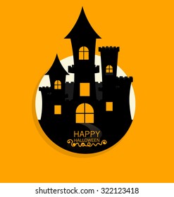 Happy Halloween design background. Vector illustration.