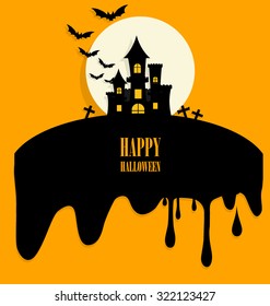 Happy Halloween design background. Vector illustration.