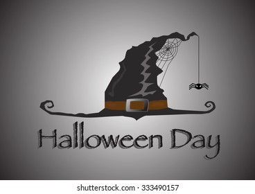 Happy Halloween design background, vector illustration