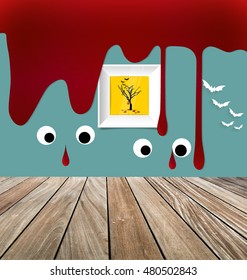 Happy Halloween design background. Vector illustration.