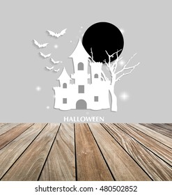 Happy Halloween design background. Vector illustration.