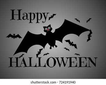 Happy Halloween design background. Vector illustration 