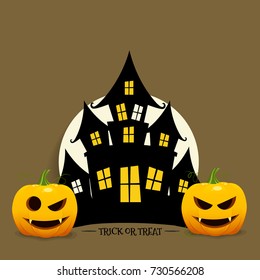 Happy Halloween design background. Vector illustration.