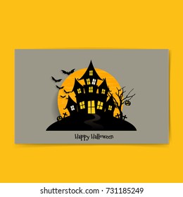 Happy Halloween design background. Vector illustration.