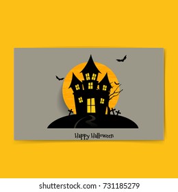 Happy Halloween design background. Vector illustration.