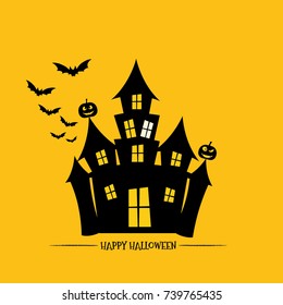 Happy Halloween design background. Vector illustration.