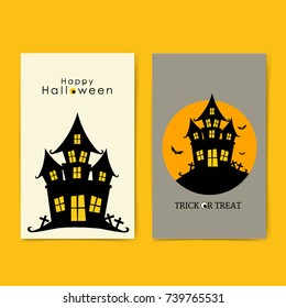 Happy Halloween design background. Vector illustration.