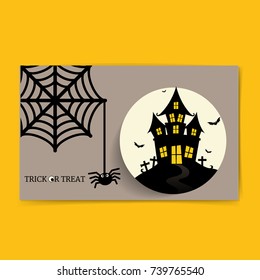 Happy Halloween design background. Vector illustration.